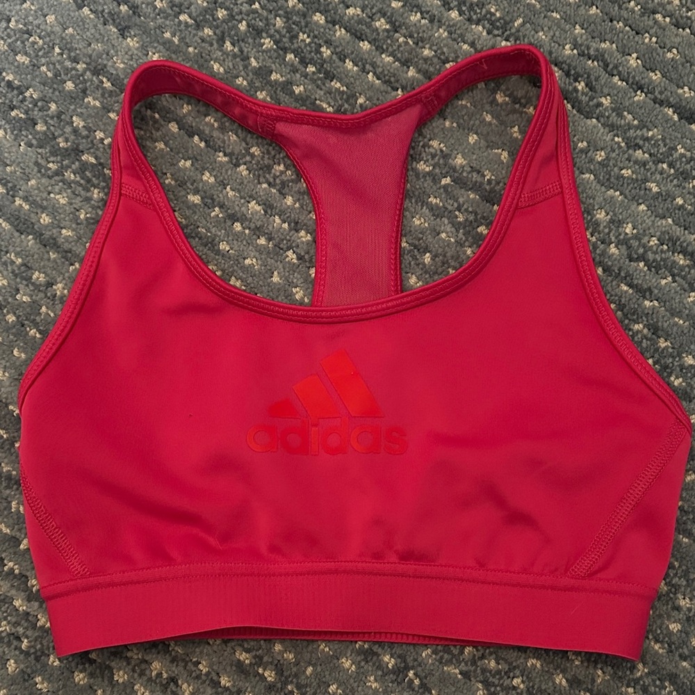 Adidas Women's Vibrant Pink Sports Bra